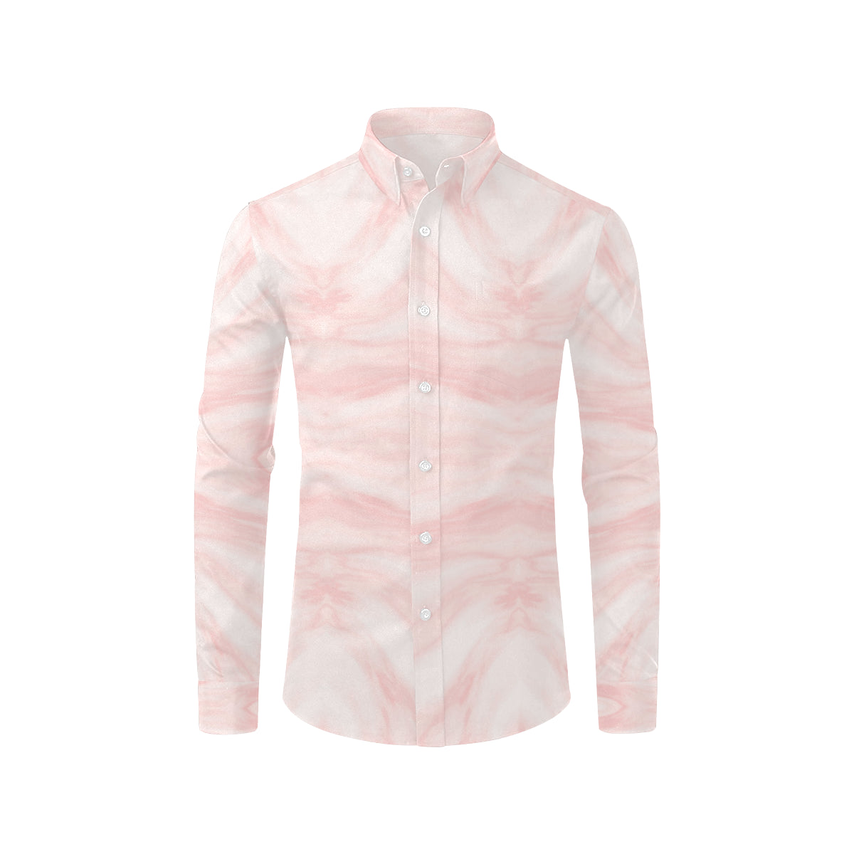 Marble Pattern Print Design 03 Men's Long Sleeve Shirt