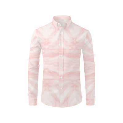 Marble Pattern Print Design 03 Men's Long Sleeve Shirt