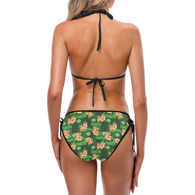 Hibiscus Pattern Print Design HB05 Bikini