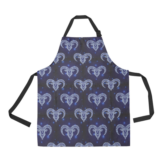 Aries Zodiac Pattern Print Design 01 Apron with Pocket