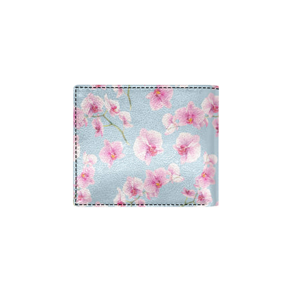 Orchid Pink Pattern Print Design OR01 Men's ID Card Wallet
