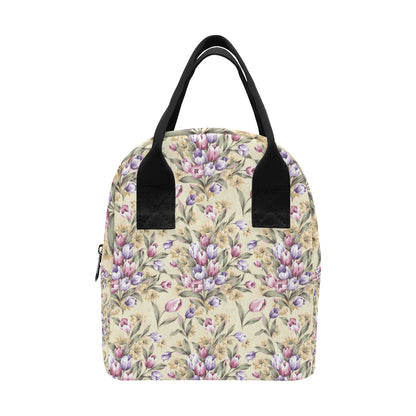 Tulip Pattern Print Design TP04 Insulated Lunch Bag