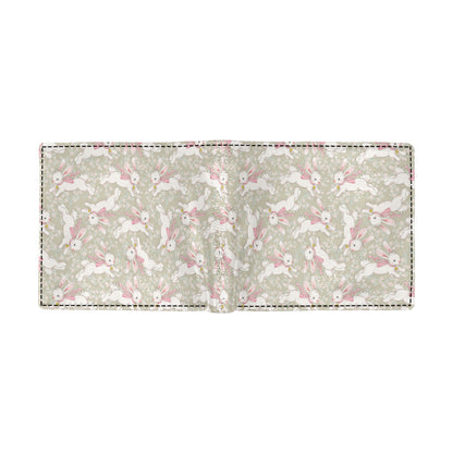 Bunny Pattern Print Design 06 Men's ID Card Wallet
