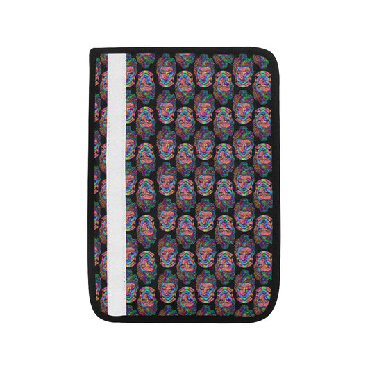 Buddha Head Colorful Print Car Seat Belt Cover