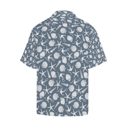 Seashell Print Design LKS306 Men's Hawaiian Shirt