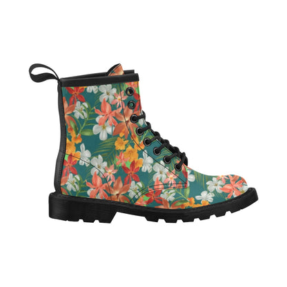 Amaryllis Pattern Print Design AL06 Women's Boots