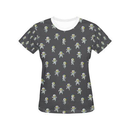 Mummy Print Design LKS305 Women's  T-shirt