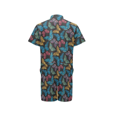 Butterfly Mandala Style Men's Romper