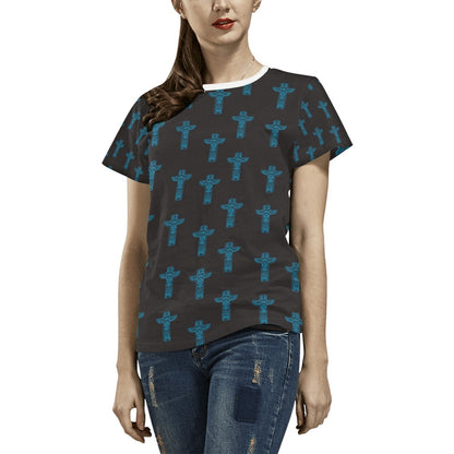 Totem Print Design LKS304 Women's  T-shirt