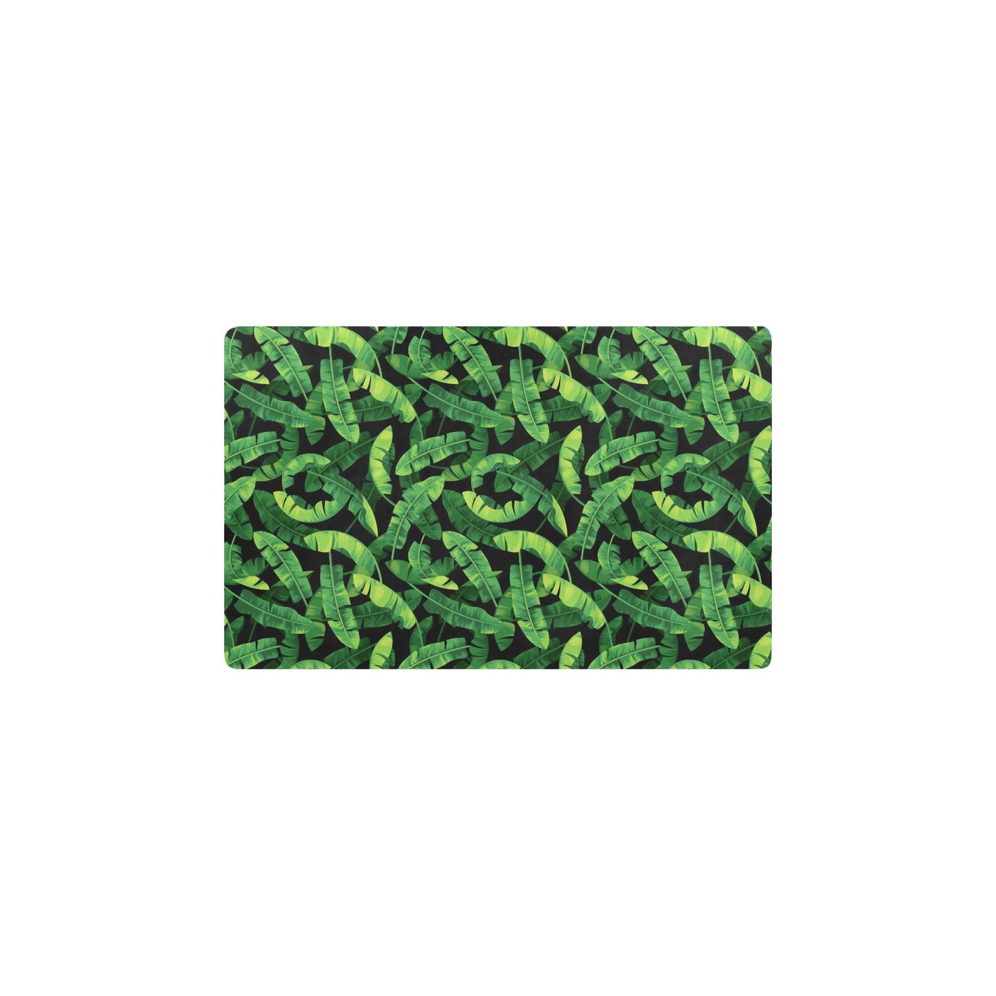 Banana Leaf Pattern Print Design 02 Kitchen Mat
