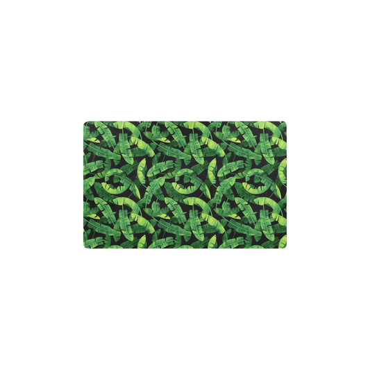 Banana Leaf Pattern Print Design 02 Kitchen Mat