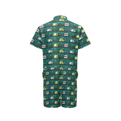 Camper Pattern Print Design 05 Men's Romper