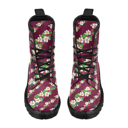 Hawaiian Themed Pattern Print Design H06 Women's Boots