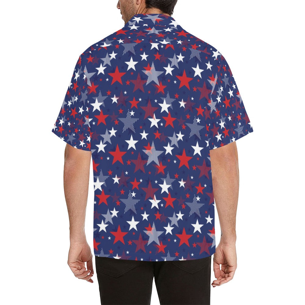 Star Print Design LKS304 Men's Hawaiian Shirt