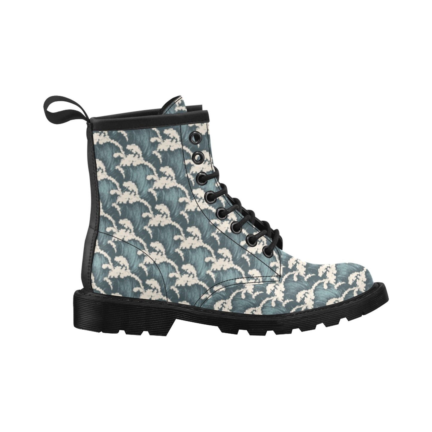 Wave Art Print Women's Boots