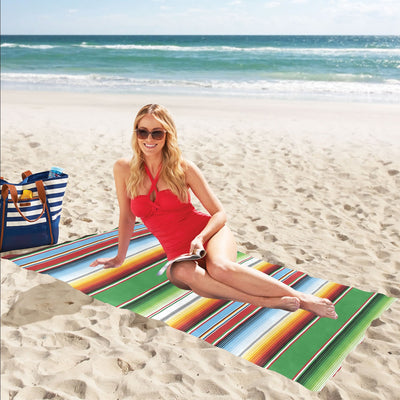 Serape Print Design LKS302 Beach Towel 32" x 71"