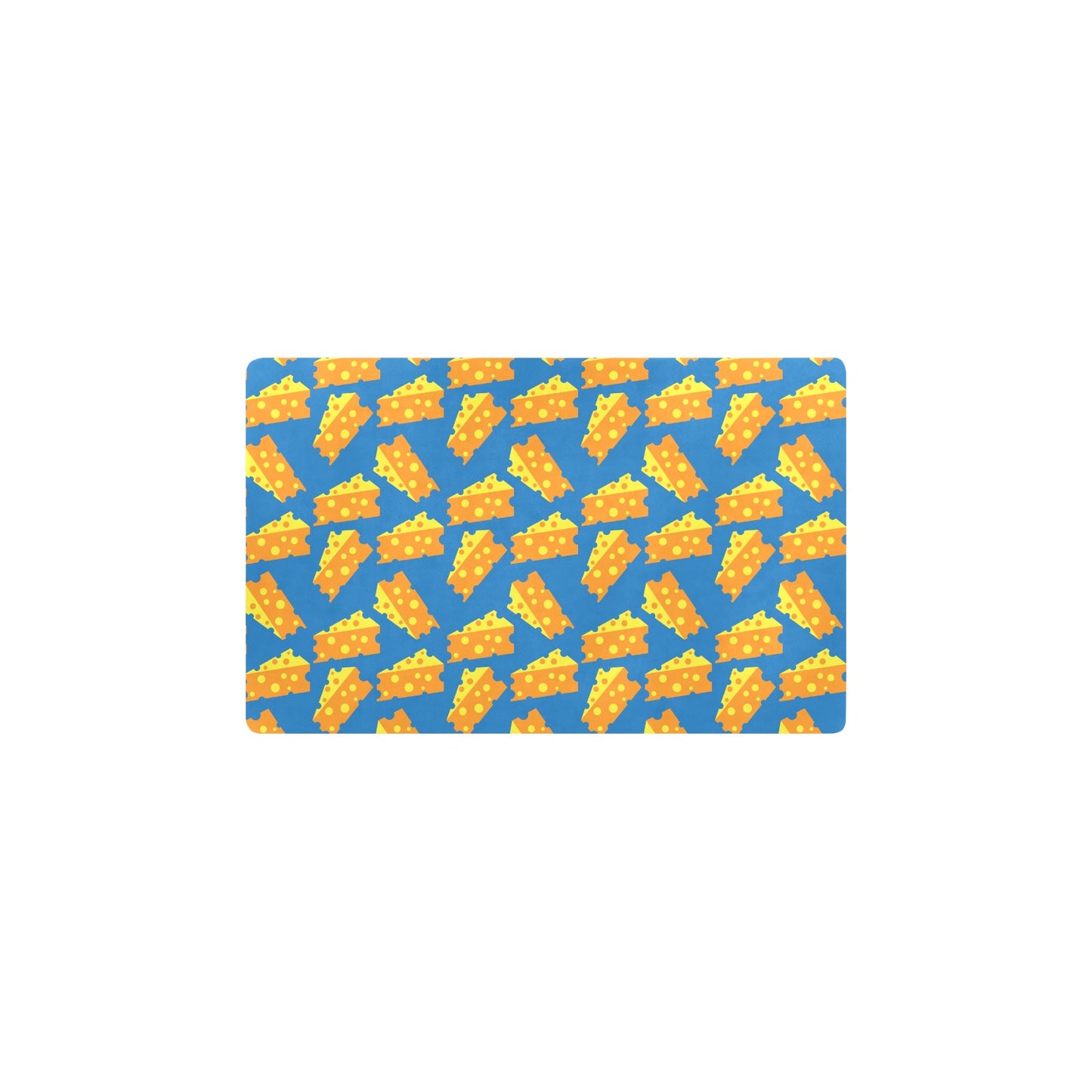 Cheese Pattern Print Design 05 Kitchen Mat