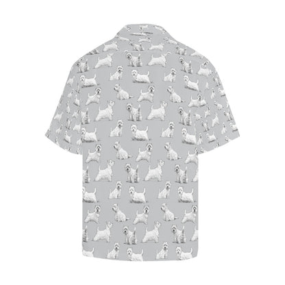 Scottish Terriers Print Design LKS3011 Men's Hawaiian Shirt