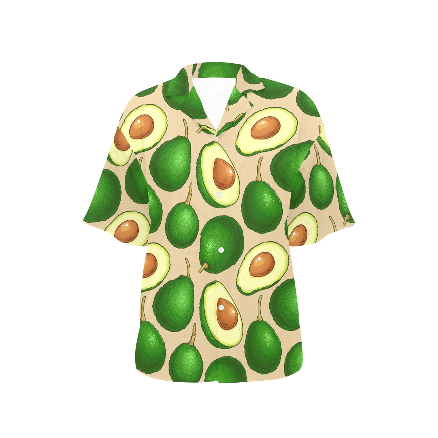 Avocado Pattern Print Design AC010 Women's Hawaiian Shirt