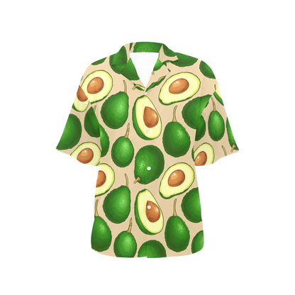 Avocado Pattern Print Design AC010 Women's Hawaiian Shirt