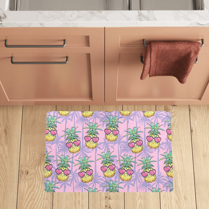 Pineapple Pattern Print Design PP06 Kitchen Mat