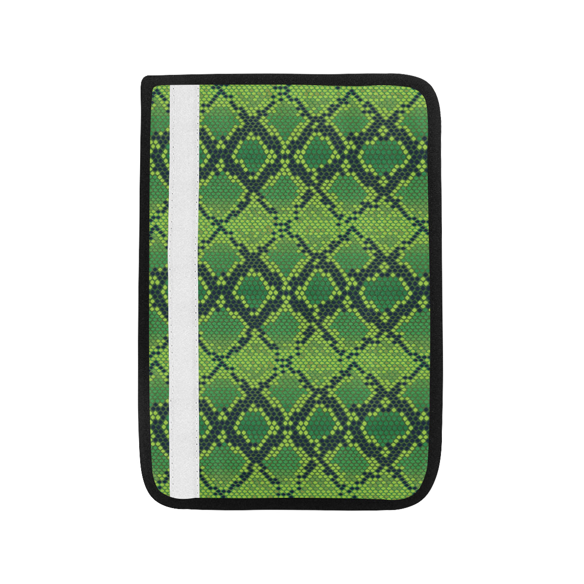 Python Green Pattern Print Design A01 Car Seat Belt Cover
