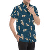 Oyster Pattern Print Design 03 Men's Short Sleeve Button Up Shirt