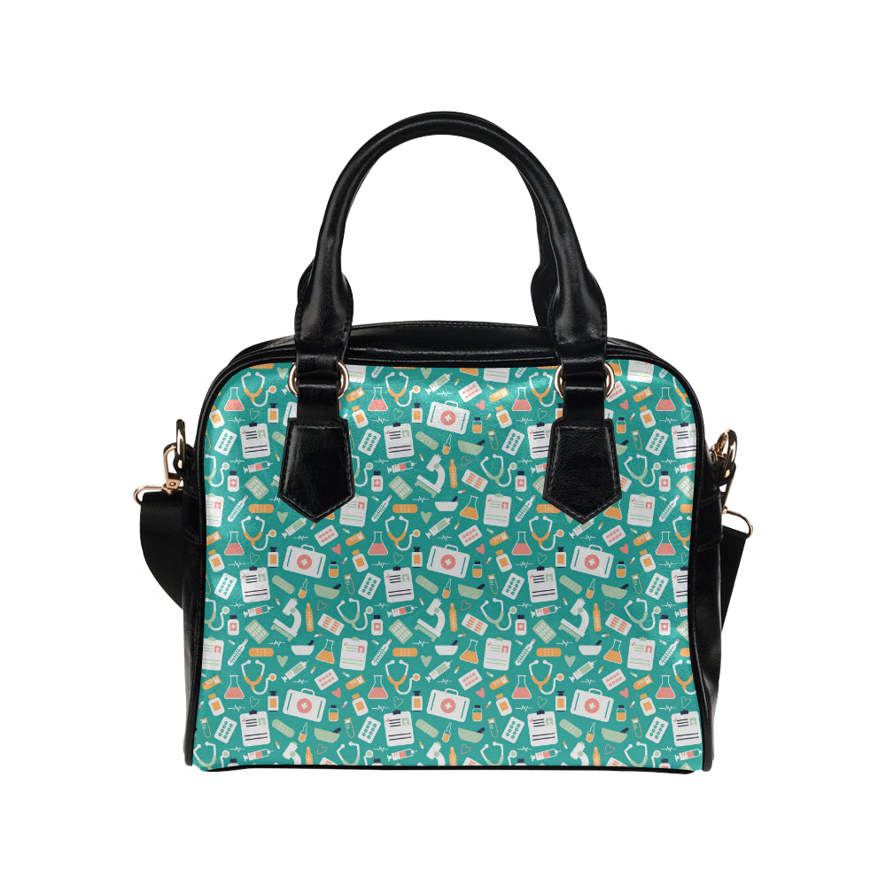Medical Pattern Print Design 03 Shoulder Handbag