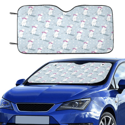 Ski Print Design LKS307 Car front Windshield Sun Shade