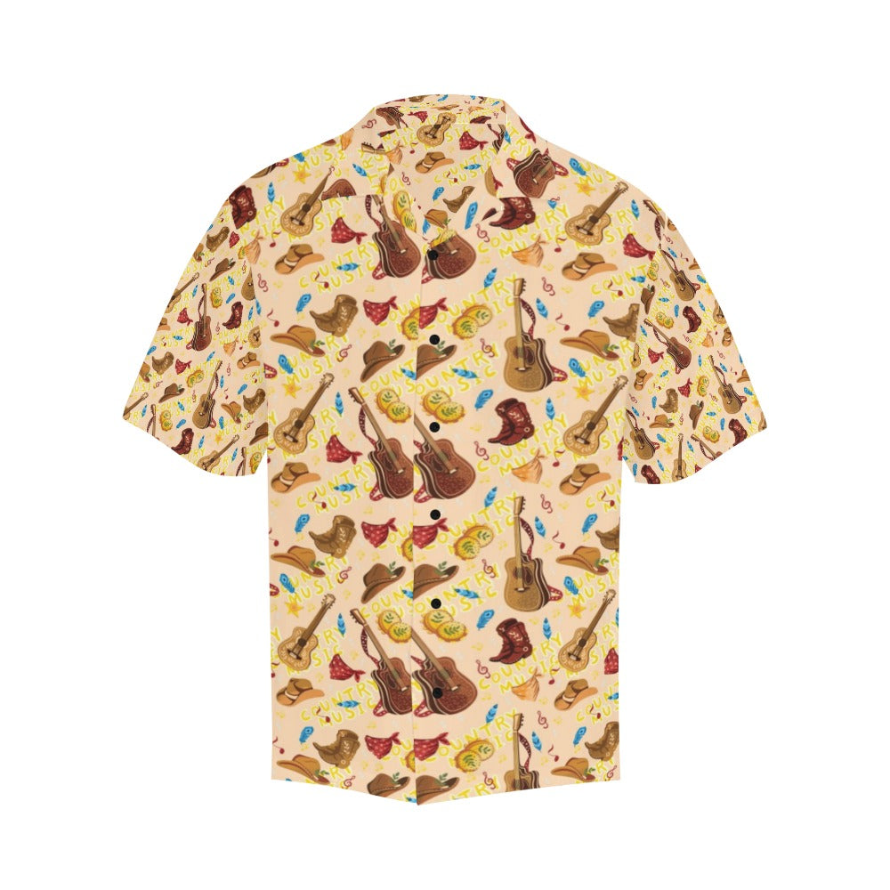Western Lifestyle Print Design LKS303 Men's Hawaiian Shirt