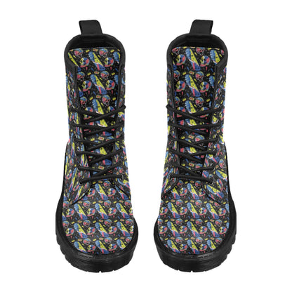 Skateboard Print Design LKS304 Women's Boots