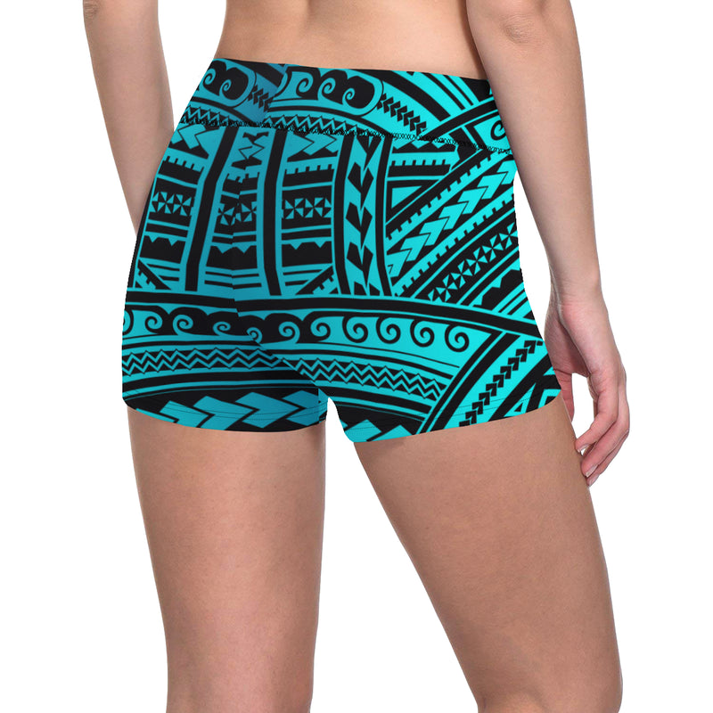 Polynesian Tribal Yoga Shorts