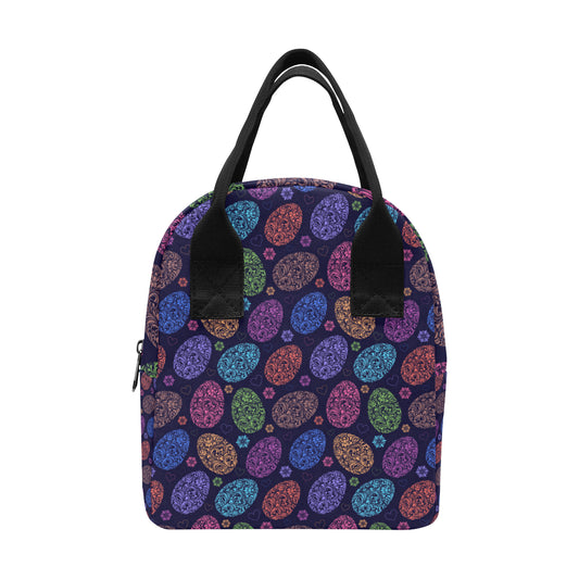 Easter Eggs Pattern Print Design RB012 Insulated Lunch Bag