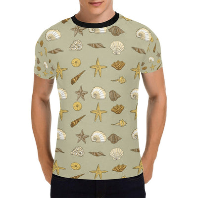 Seashell Beach Print Design LKS303 Men's All Over Print T-shirt