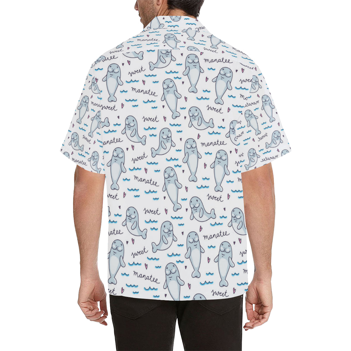 Manatee Baby Pattern Print Design 03 Men's Hawaiian Shirt