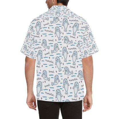Manatee Baby Pattern Print Design 03 Men's Hawaiian Shirt