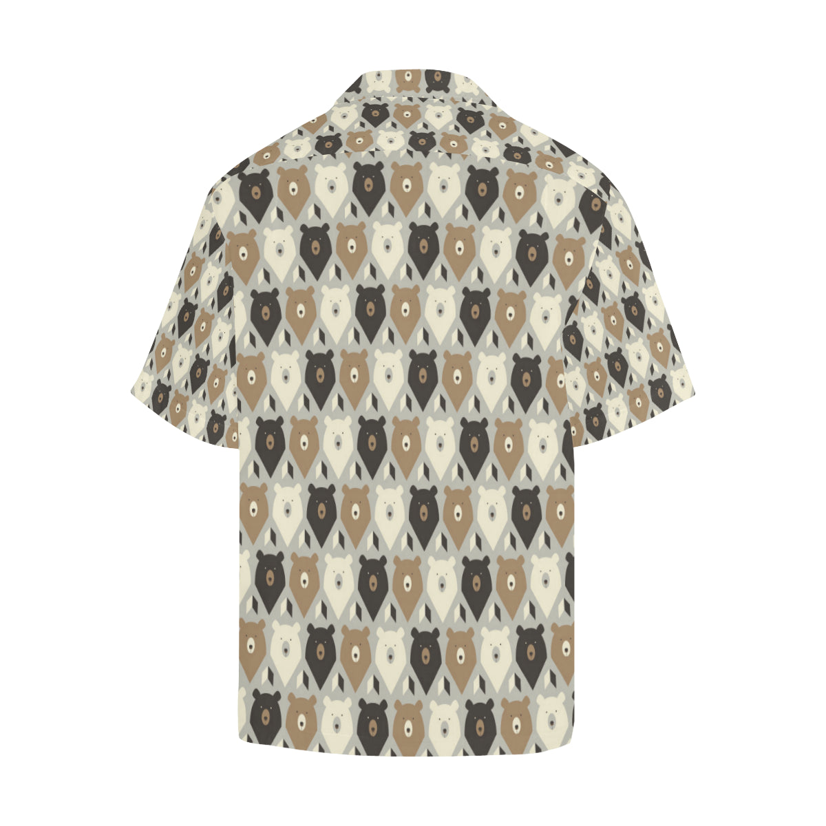 Bear Pattern Print Design 04 Men's Hawaiian Shirt
