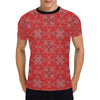 Bandana Red Pattern Print Design LKS3010 Men's All Over Print T-shirt