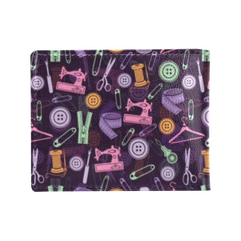 Sewing Equipment Print Design LKS306 Men's ID Card Wallet