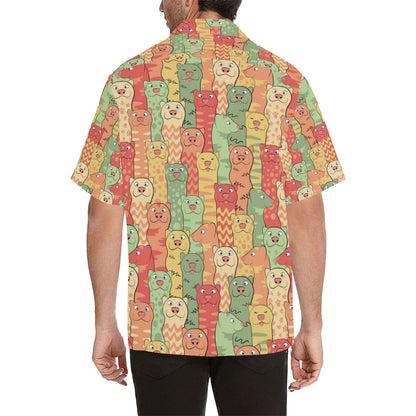 Ferret Pattern Print Design 01 Men's Hawaiian Shirt