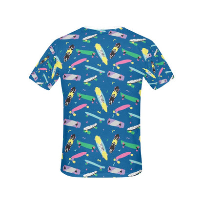 Skateboard Print Design LKS302 Women's  T-shirt