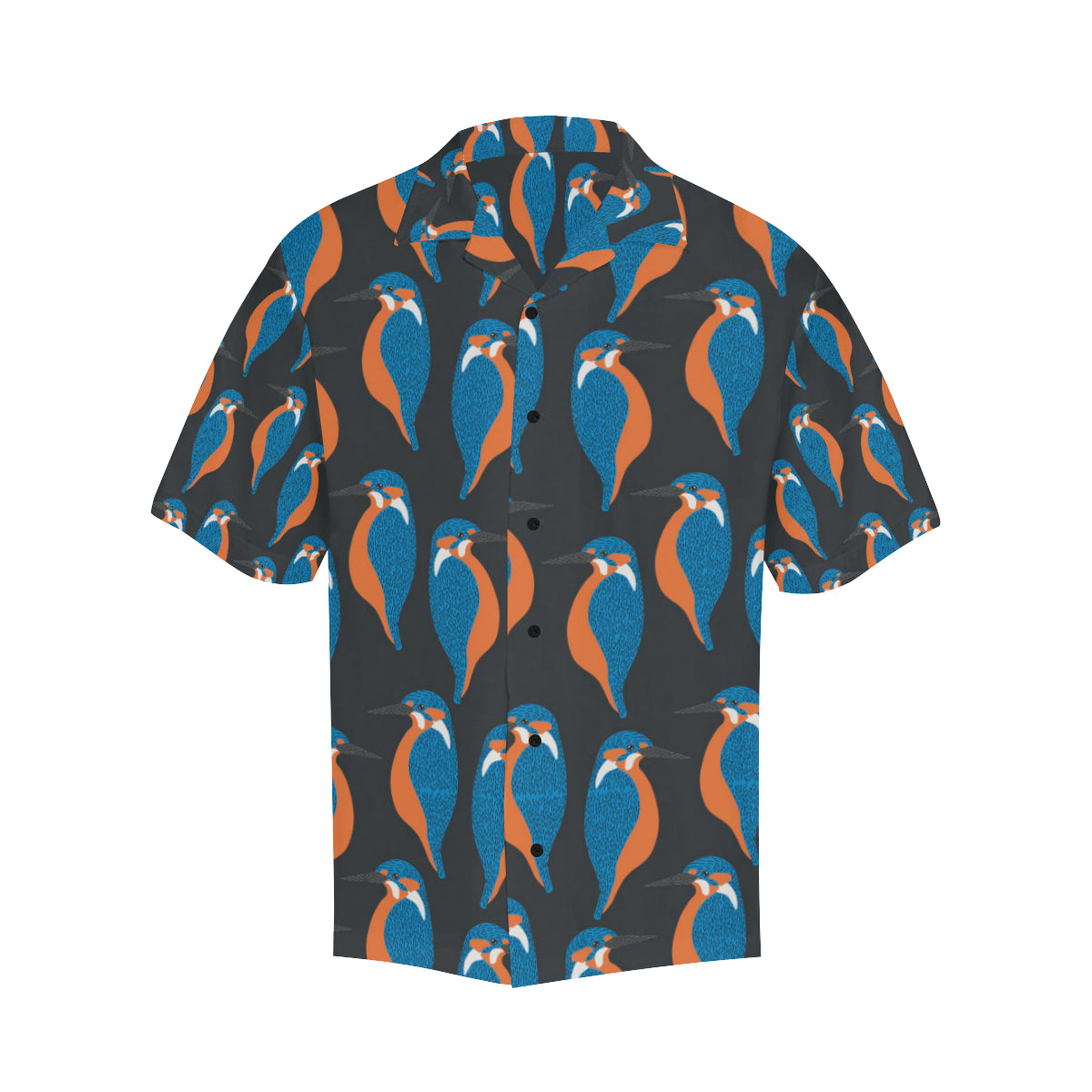 Kingfisher Pattern Print Design 03 Men's Hawaiian Shirt