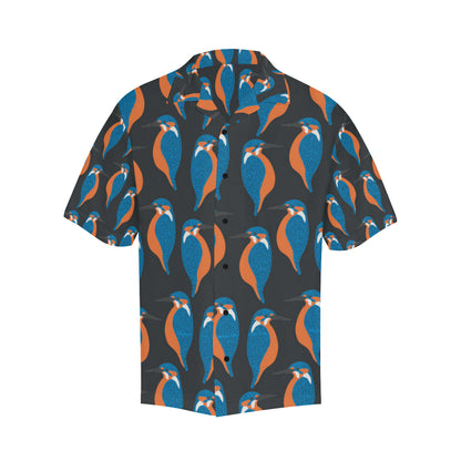 Kingfisher Pattern Print Design 03 Men's Hawaiian Shirt