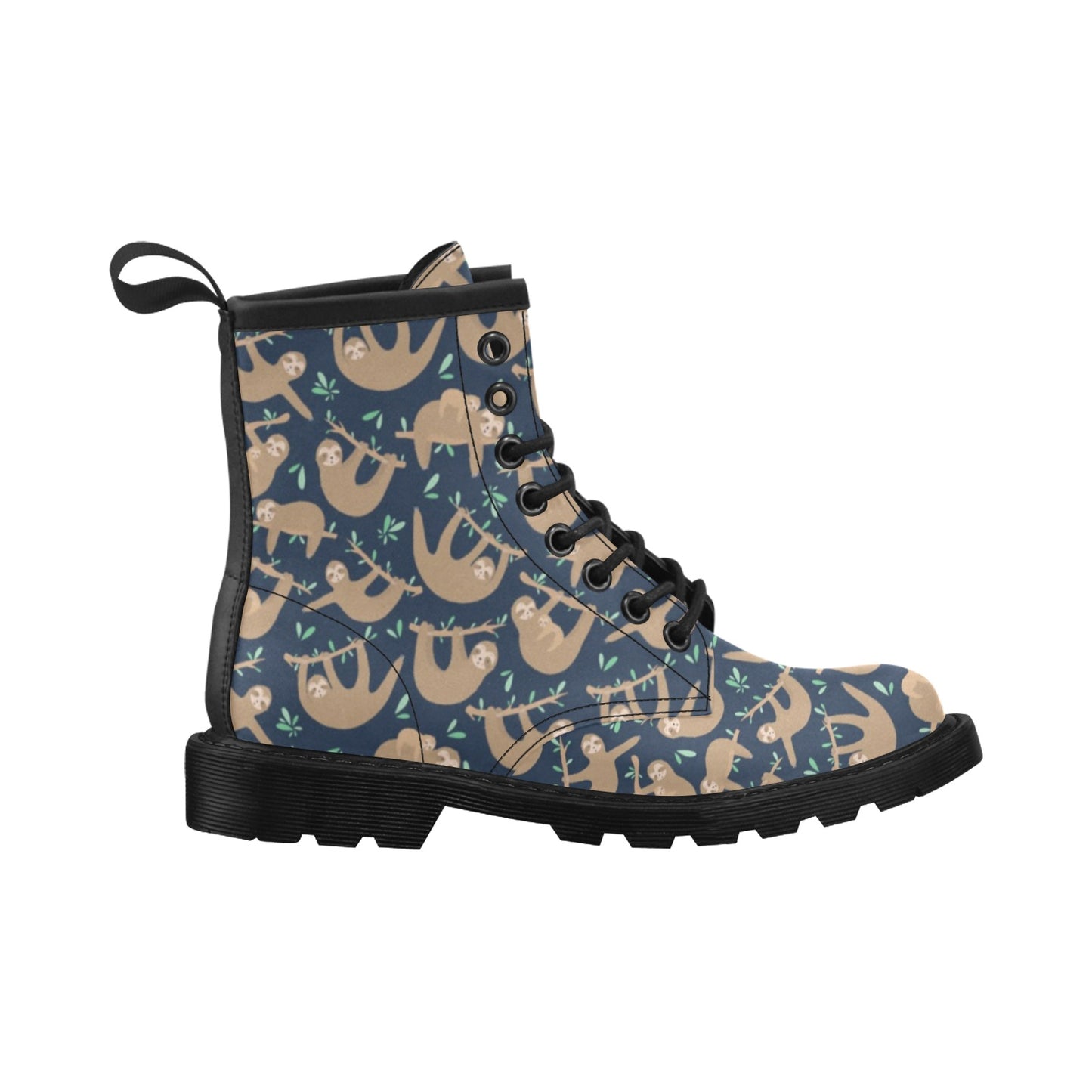 Sloth Print Design LKS307 Women's Boots