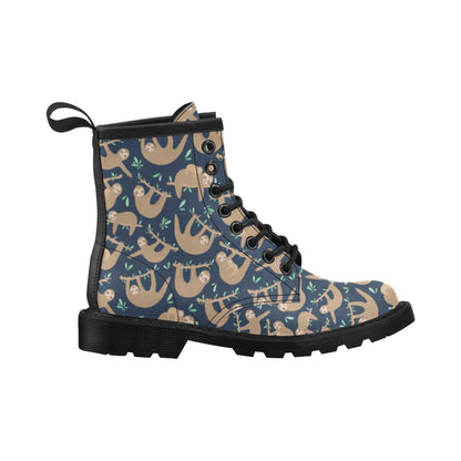 Sloth Print Design LKS307 Women's Boots