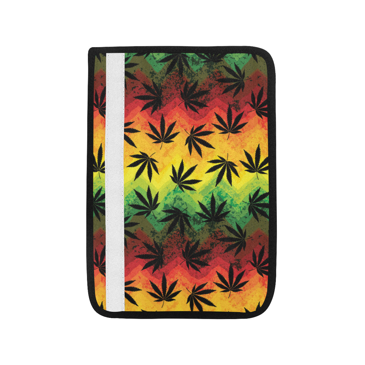 Rasta Pattern Print Design A02 Car Seat Belt Cover