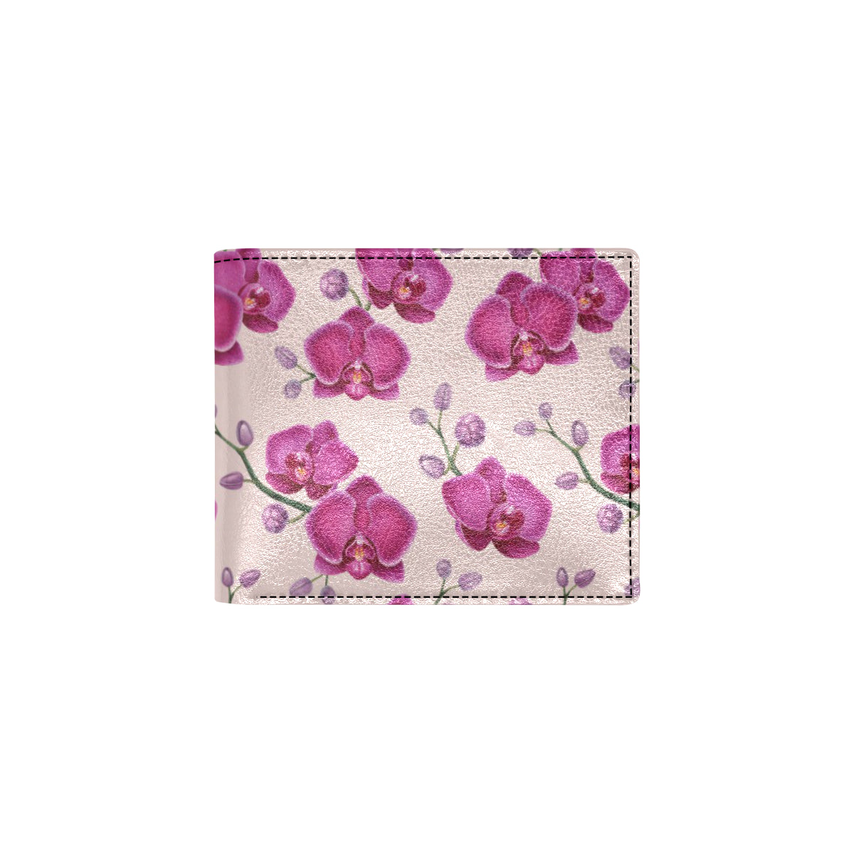 Orchid Purple Pattern Print Design OR04 Men's ID Card Wallet