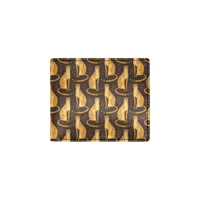 Cheetah Pattern Print Design 03 Men's ID Card Wallet