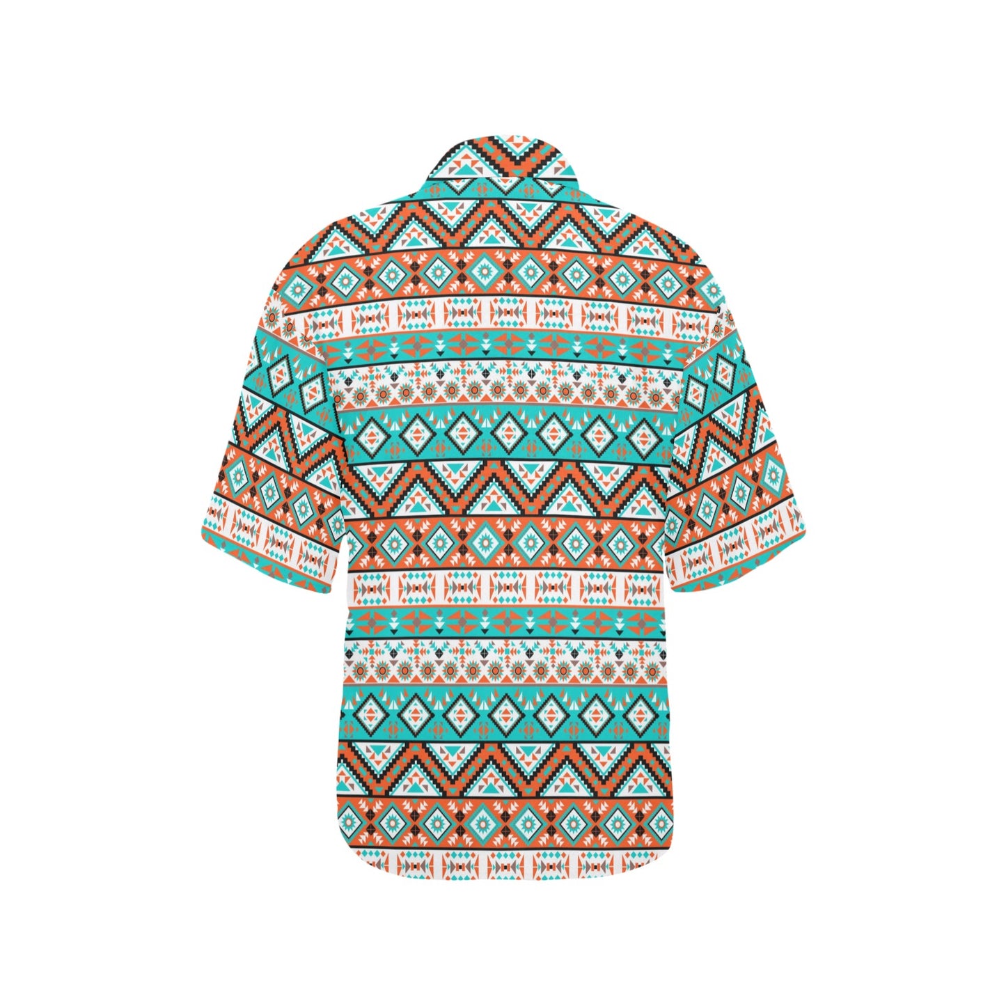 Navajo Style Print Pattern Women's Hawaiian Shirt
