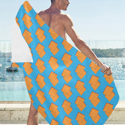 Waffle Print Design LKS304 Beach Towel 32" x 71"